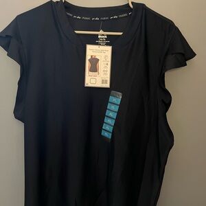 RBX Blue Ruffled Blouse